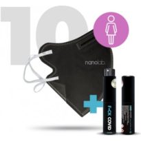 Nanolab nano respirátor FFP2 dámský černý 10 ks návod a manuál